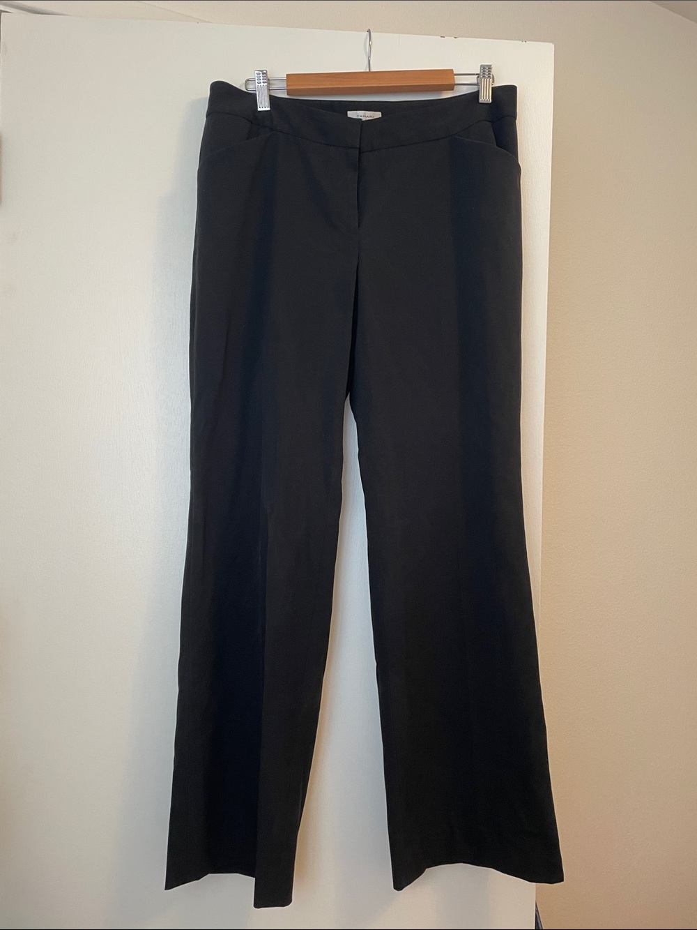 Tahari Black Wide Leg Dress Pants
